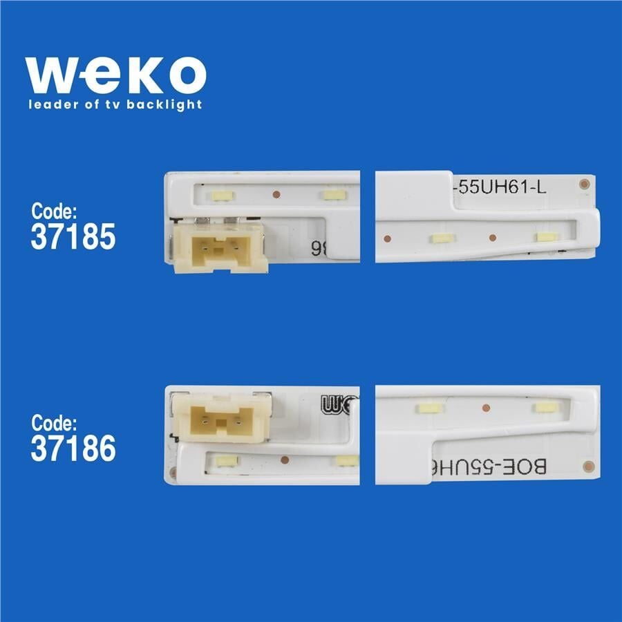 Wkset-6456 37185X1 37186X1 Boe-55Uh61-L/R Csot-55Lh65-L/R  2 Adet Led Bar (63Led)