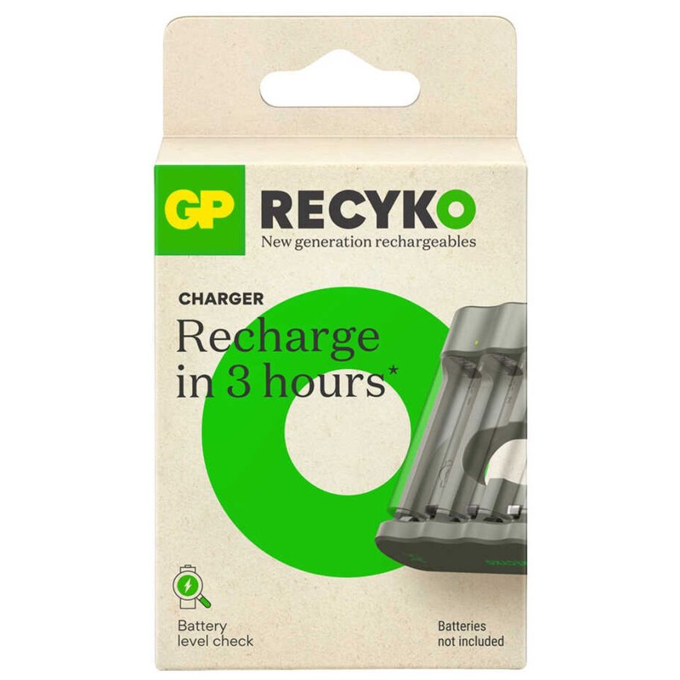 GP Recyko B441 Usb 4’lü AA - AAA Pil Şarj Cihazı