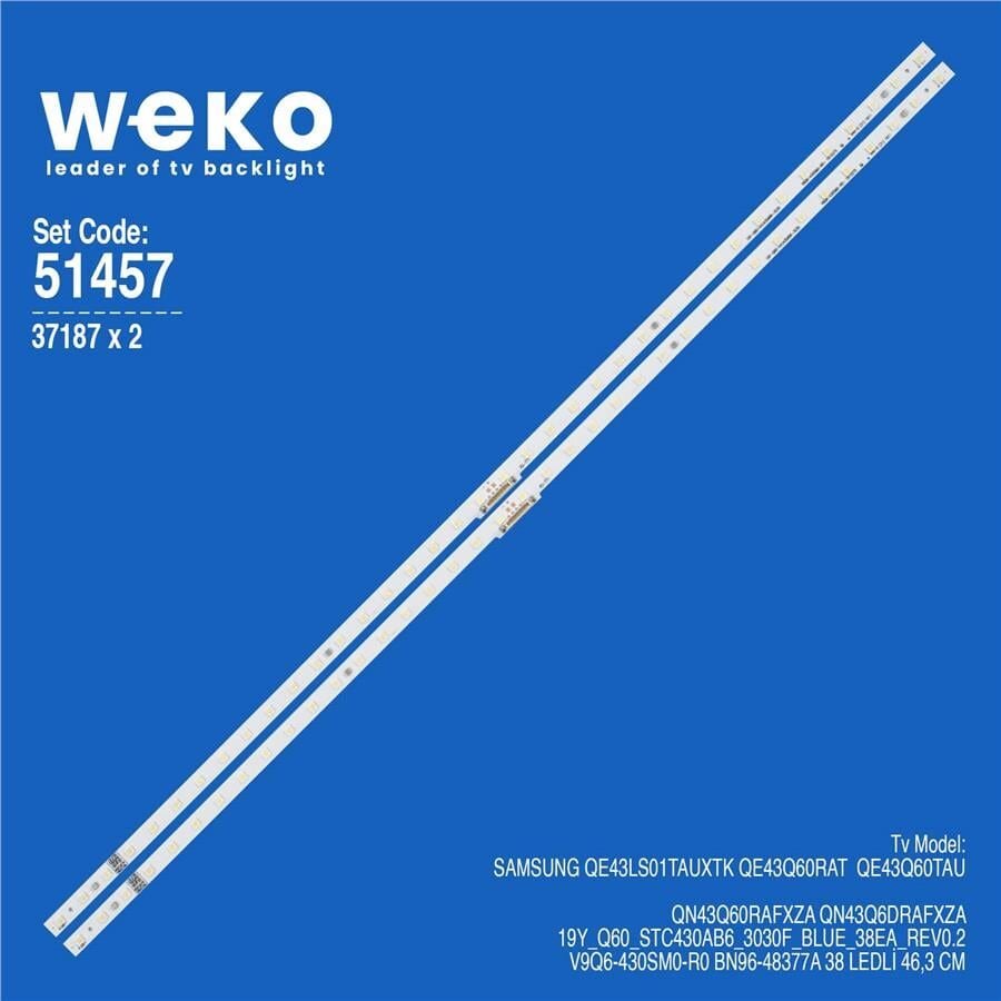 Wkset-6457 37187X2 19Y_Q60_Stc430ab6_3030F_Blue_38Ea_Rev0.2  2 Adet Led Bar (38Led)