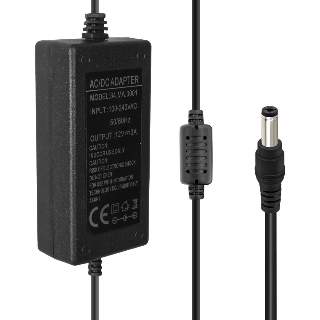 Powermaster 34-MA-0001 12 Volt 3 Amper 5.5x2.5 Uçlu Adaptör