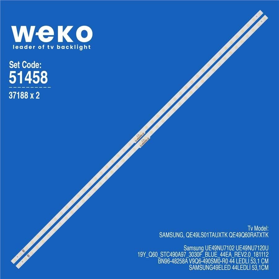 Wkset-6458 37188X2 19Y_Q60_Stc490a97_3030F_Blue_44Ea_Rev2.0_181112  2 Adet Led Bar (44Led)