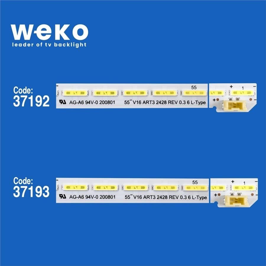 Wkset-6492 37192X1 37193X1 55 V16 Art3 2428/2429  2 Adet Led Bar (60Led)