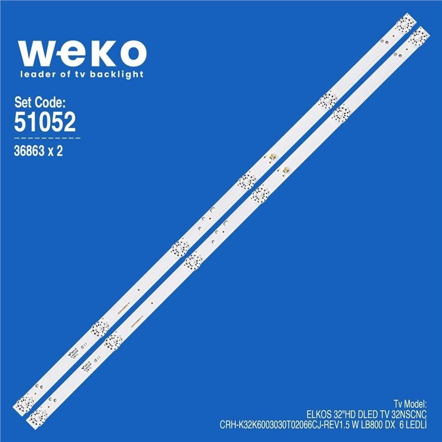 Wkset-6052 36863X2 Crh-K32k6003030t02066cj-Rev1.5 W Lb800 Dx  2 Adet Led Bar