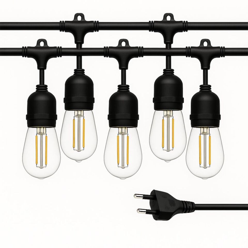 Ledx KB00001 5'Li E27 Duy Sıralı 5 Metre Lamba Kablosu