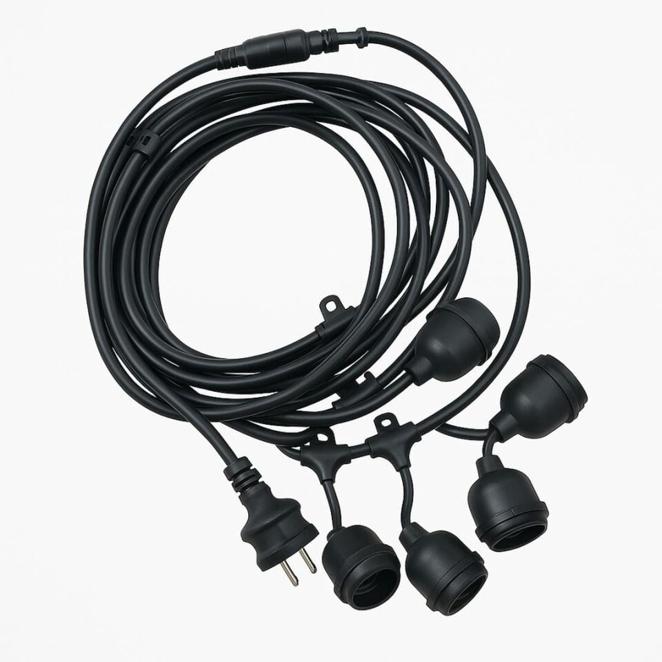 Ledx KB00001 5'Li E27 Duy Sıralı 5 Metre Lamba Kablosu