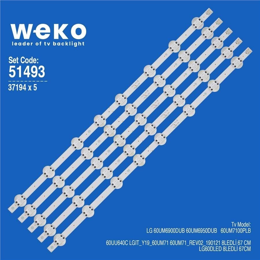 Wkset-6493 37194X5 Lgıt_Y19_60Um71 60Um71_Rev02_190121  5 Adet Led Bar