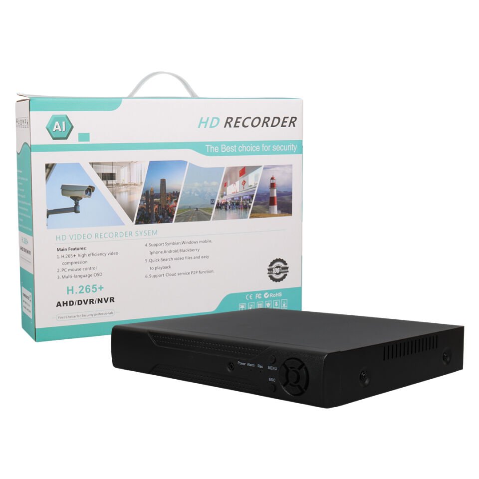 PowerMaster PM-12180 4 Kanal 5MP Destekli 1080N H265 Xmeye Video Çıkışlı DVR/XVR Kayıt Cihazı