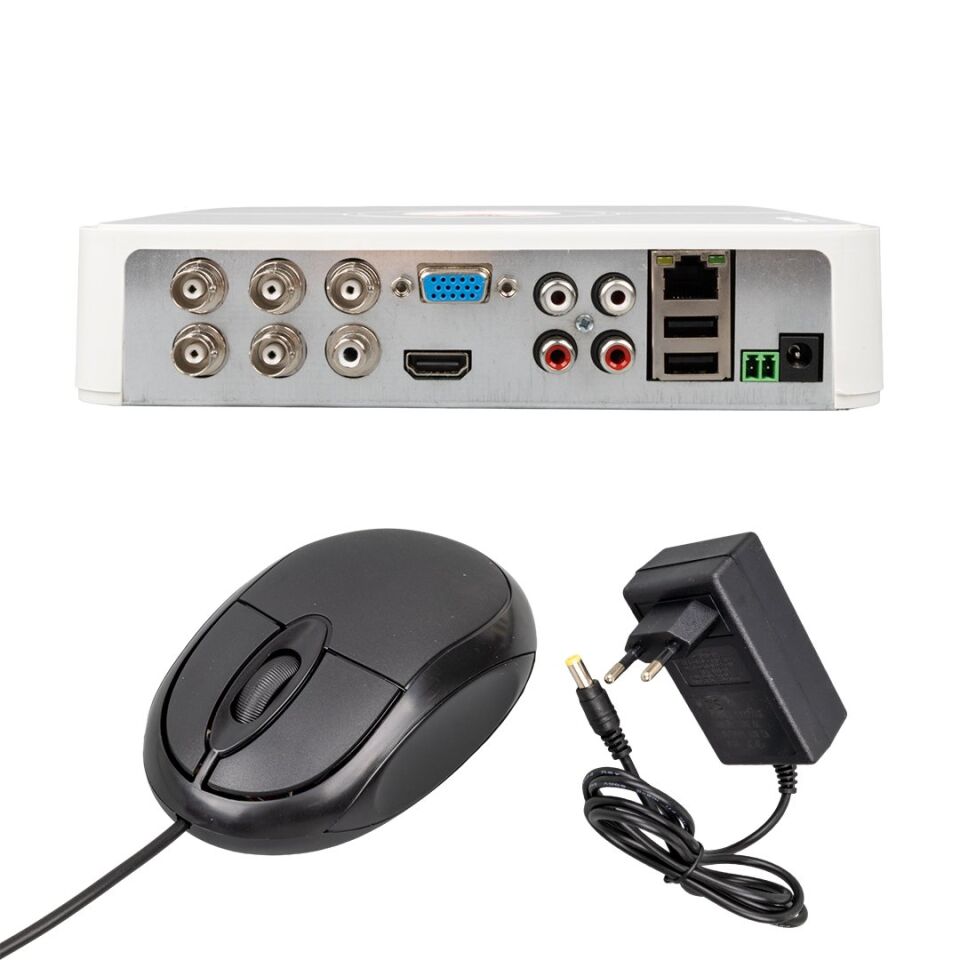 PowerMaster PM-12180 4 Kanal 5MP Destekli 1080N H265 Xmeye Video Çıkışlı DVR/XVR Kayıt Cihazı