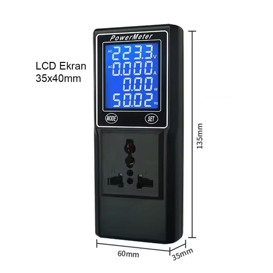 PowerMaster PM-26400 Volt Amper Watt HZ Güç Ölçer