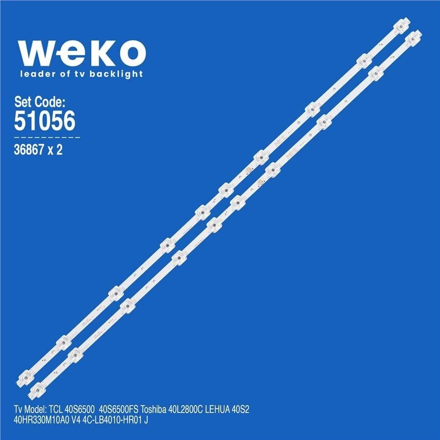 Wkset-6056 36867X2 40Hr330m10a0 V4 4C-Lb4010-Hr01 J  2 Adet Led Bar