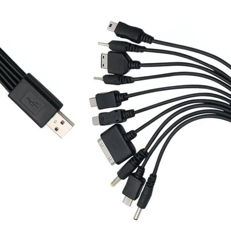 Powermaster Çok Fonksiyonlu 10in1 USB Şarj Aleti Kablosu