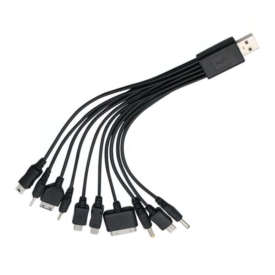 Powermaster Çok Fonksiyonlu 10in1 USB Şarj Aleti Kablosu