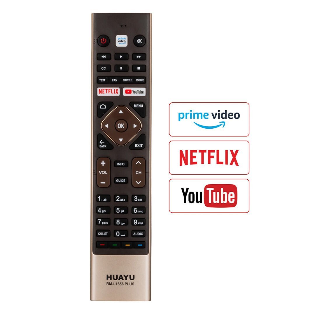 Haier RM-L1656 Plus Netflix-YouTube Tuşlu Lcd Led Tv Kumanda