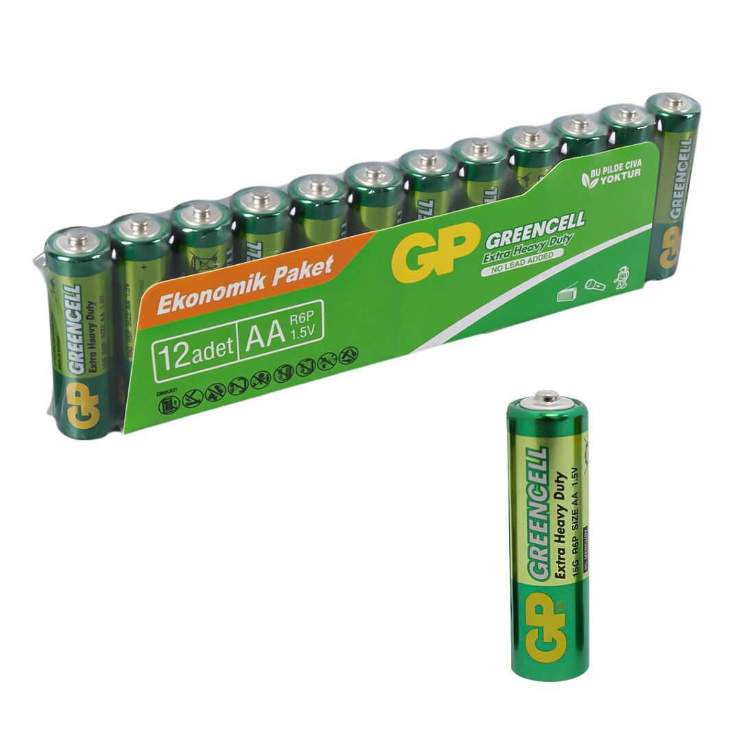 Gp Greencell 15G-2VS12 AA Kalem Pil (12'li Paket)