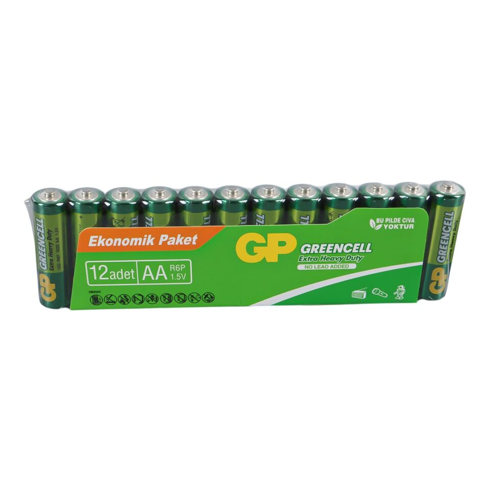 Gp Greencell 15G-2VS12 AA Kalem Pil (12'li Paket)