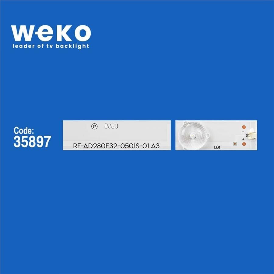 Wkset-6062 35897X3 Rf-Ad280e32-0501S-01 A4 - 180.Dt0-281200-0H 3 Adet Led Bar