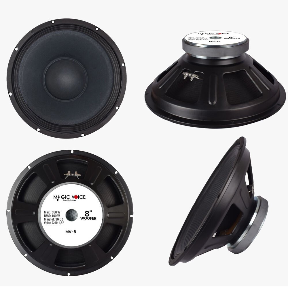 Magicvoice MV-8 Max 350W Woofer Yedek Hoparlör