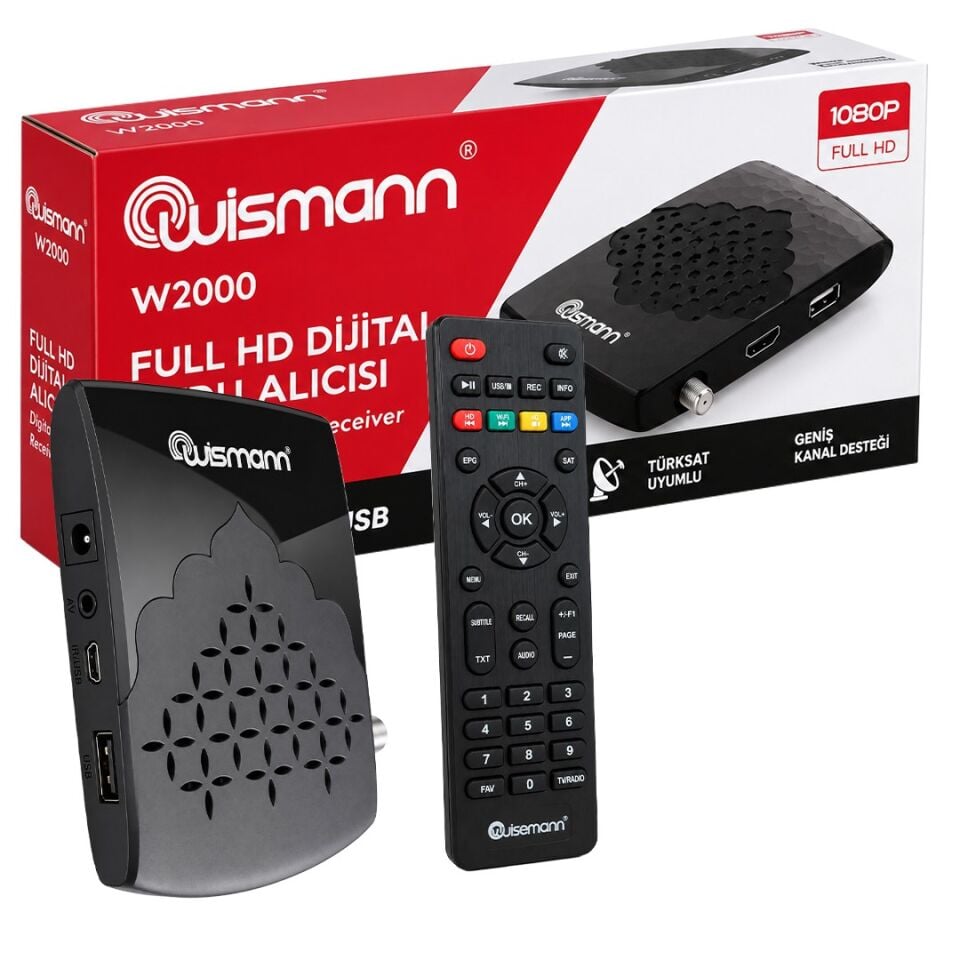 Wismann W2000 Full HD Dijital Mini Uydu Alıcısı