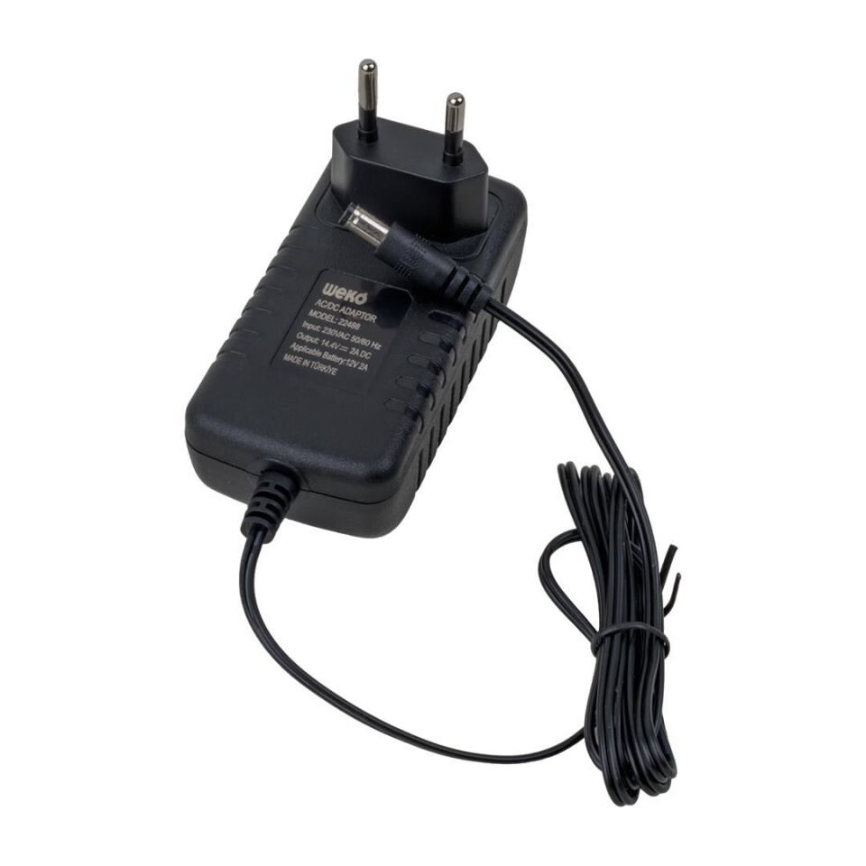 Weko 14.4 Volt - 2 Amper 5.5x2.5 Uçlu Akü Şarj Cihazı