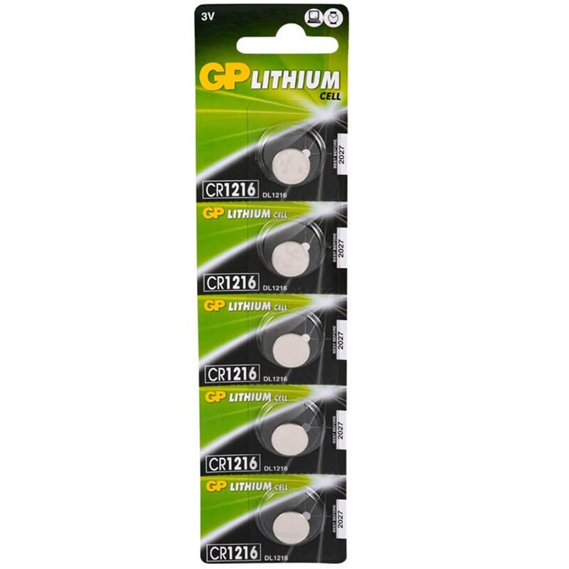 GP CR1216 3 Volt Lityum Pil (5'li Paket)