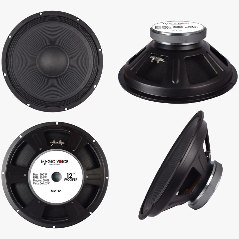 Magicvoice MV-12 Max 600W Woofer Yedek Hoparlör