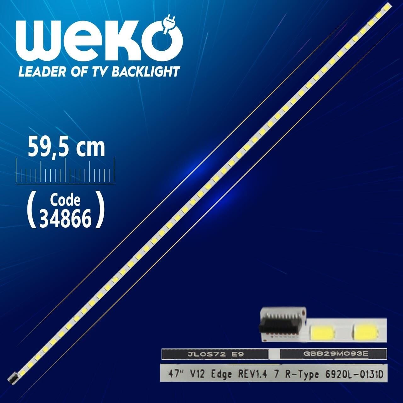 47'' V12 EDGE REV1.4 7 R-TYPE 6920L-0131D - 59.5 Cm 48 Ledli - WK-724 Led Tv Bar