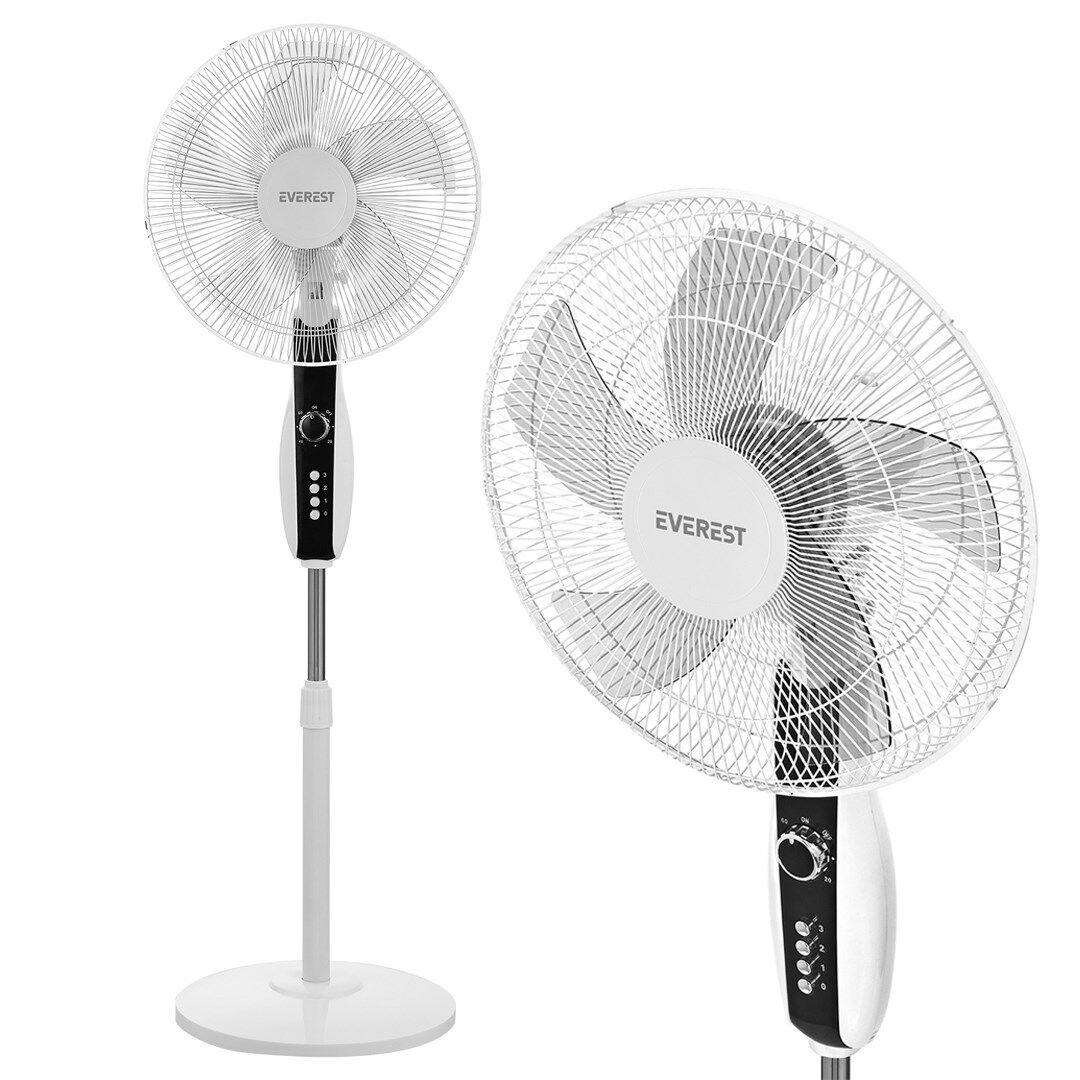Everest FAN11 Cool Air 16'' 50 Watt 5 Pervaneli 3 Kademe 1200RPM Zaman Ayarlı Vantilatör