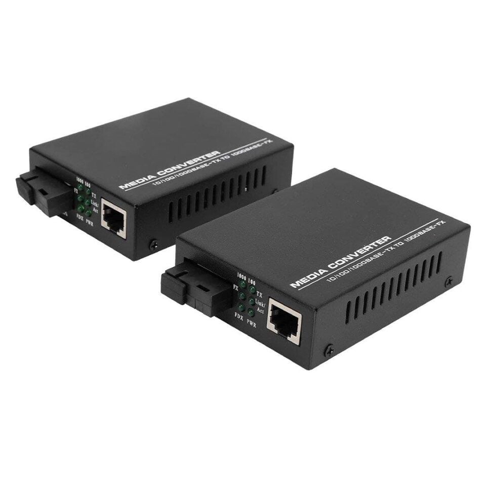 Powermaster PM-22107 Fiber Optik Ethernet Medya Dönüştürücü