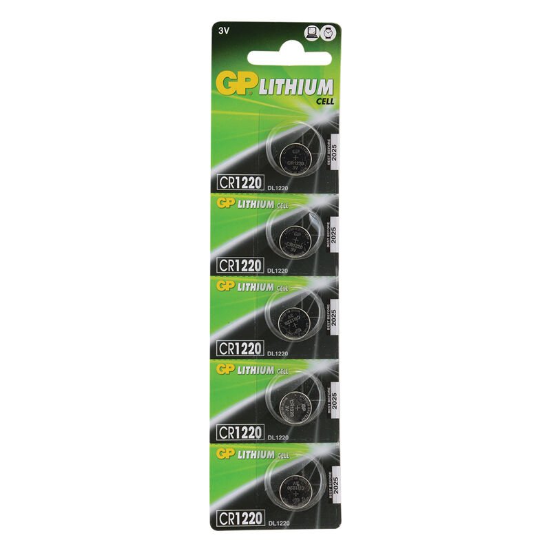GP CR1220 3 Volt Lityum Pil (5'li Paket)