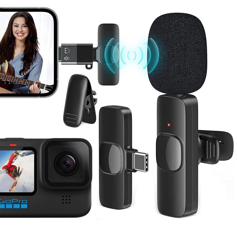 Magicvoice K8 Kablosuz Type-C Vlogger Yaka Mikrofonu