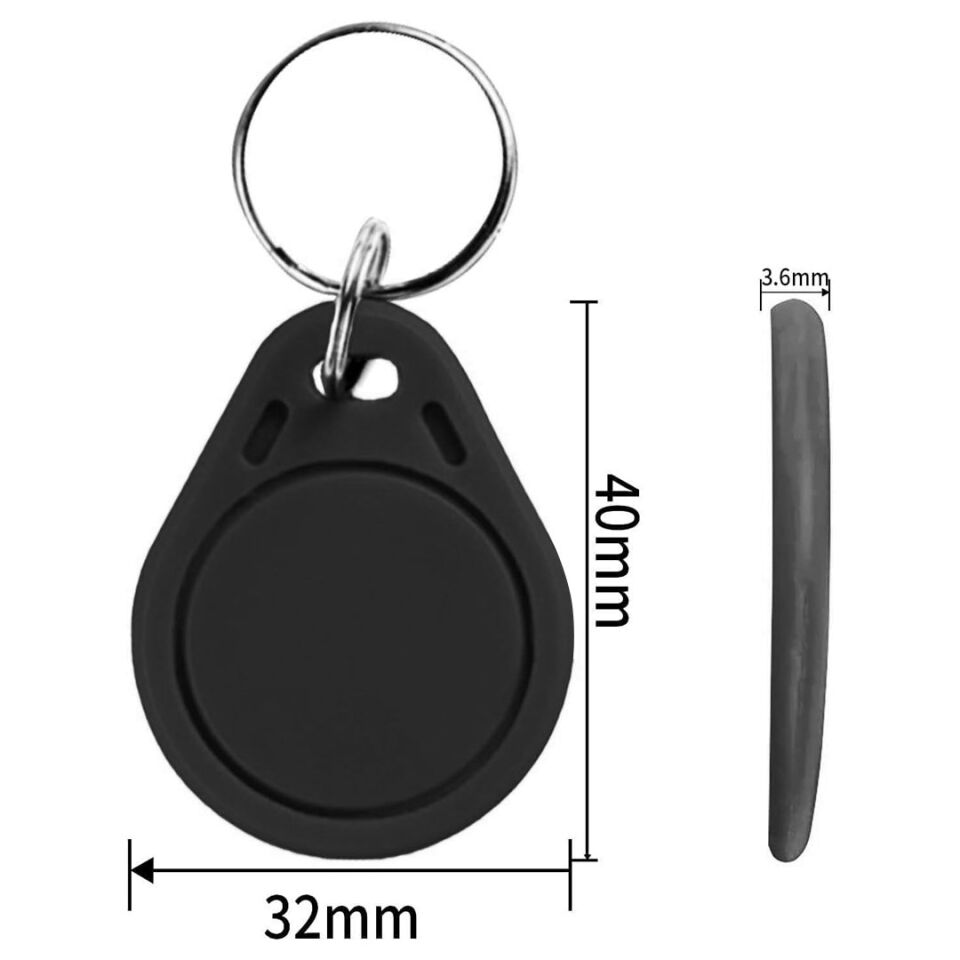 PowerMaster ST-07792 NFC RFID 13.56Mhz Göster Geç Boncuk Personel Kilit Anahtar