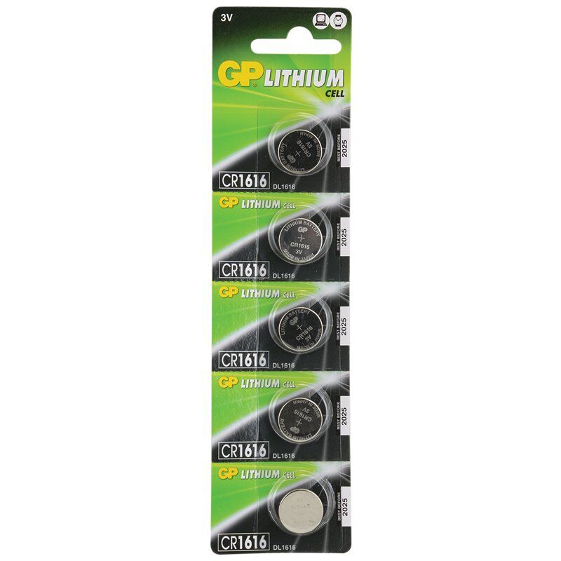 GP CR1616 Lityum 3 Volt Pil (5'li Paket)