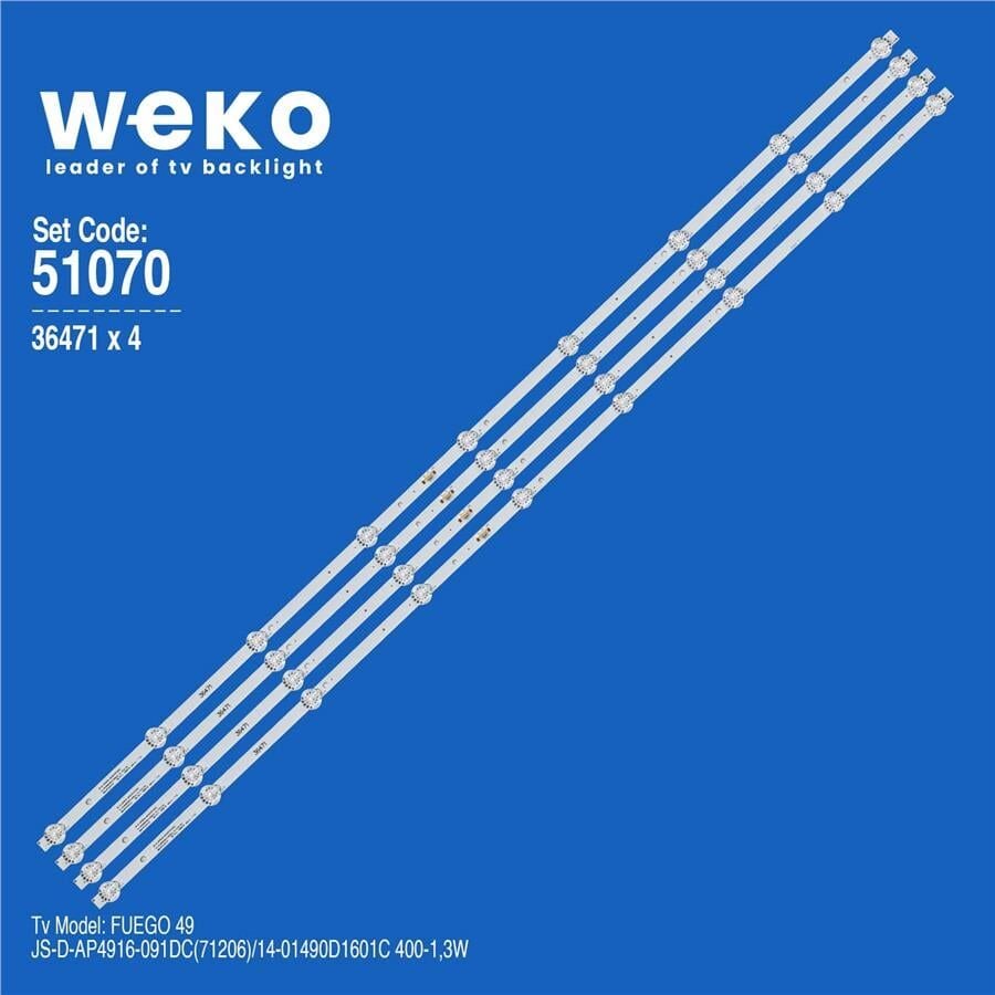 Wkset-6070 36471X4 Js-D-Ap4916-091Dc (70722A)  4 Adet Led Bar
