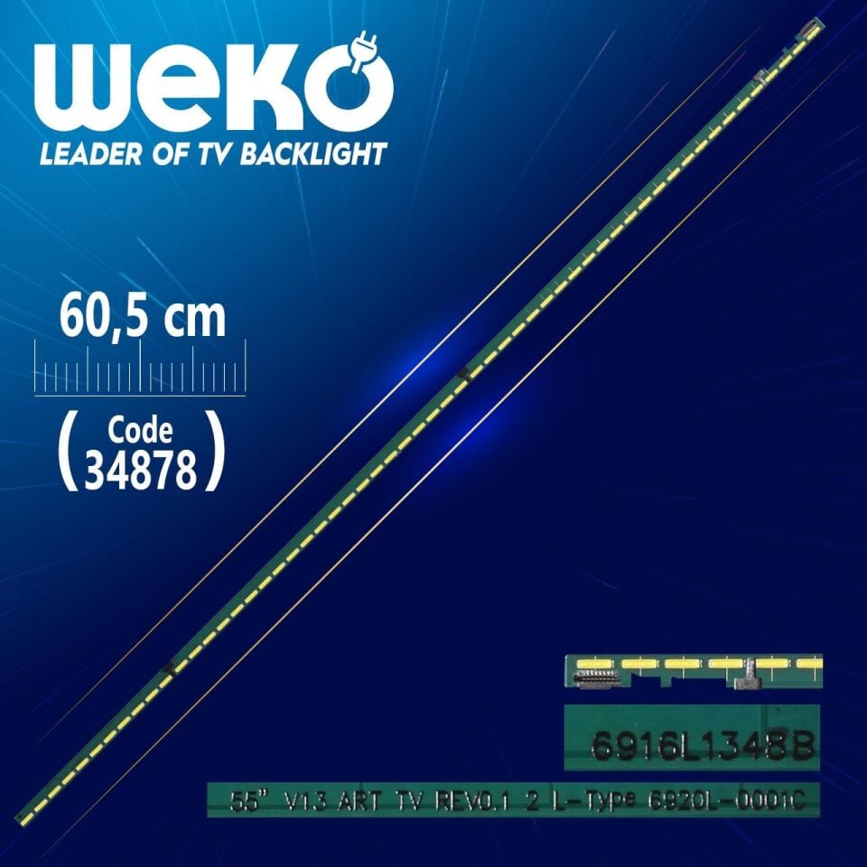 55'' V13 ART TV REV0.1 2 L-TYPE 6920L-0001C - 60.5 Cm 75 Ledli - WK-202 Led Tv Bar