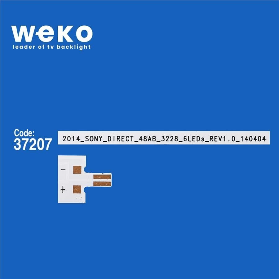 Wkset-6514 37207X12 2014_Sony_Dırect_48_A/B_3228_6Leds140404 12 Adet Led Bar