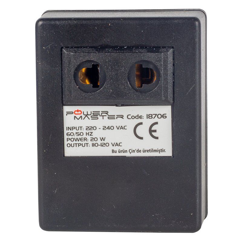 Powermaster PM-18706 220-110Volt 20VA AC/AC Dönüştürücü