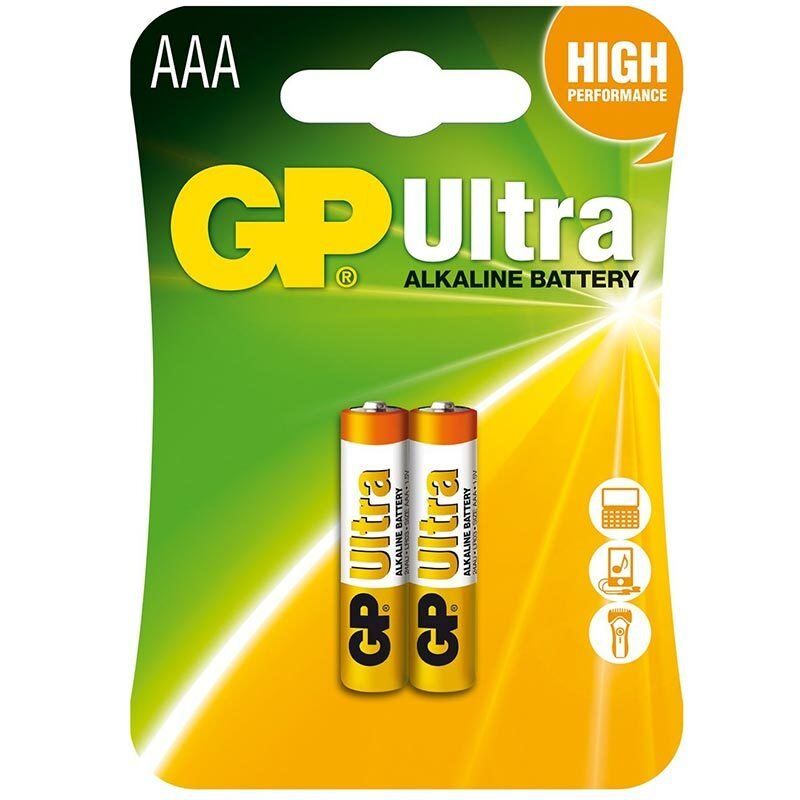 GP 24AU-2U2 Alkalin 2'li AAA İnce Kalem Pil