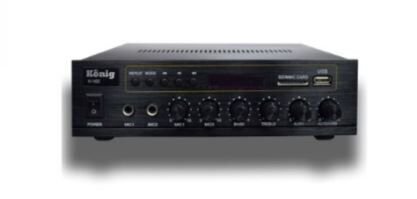 König K-100 - 80 Watt USB/BT 2 Mik. Giriş Trafolu Anfi