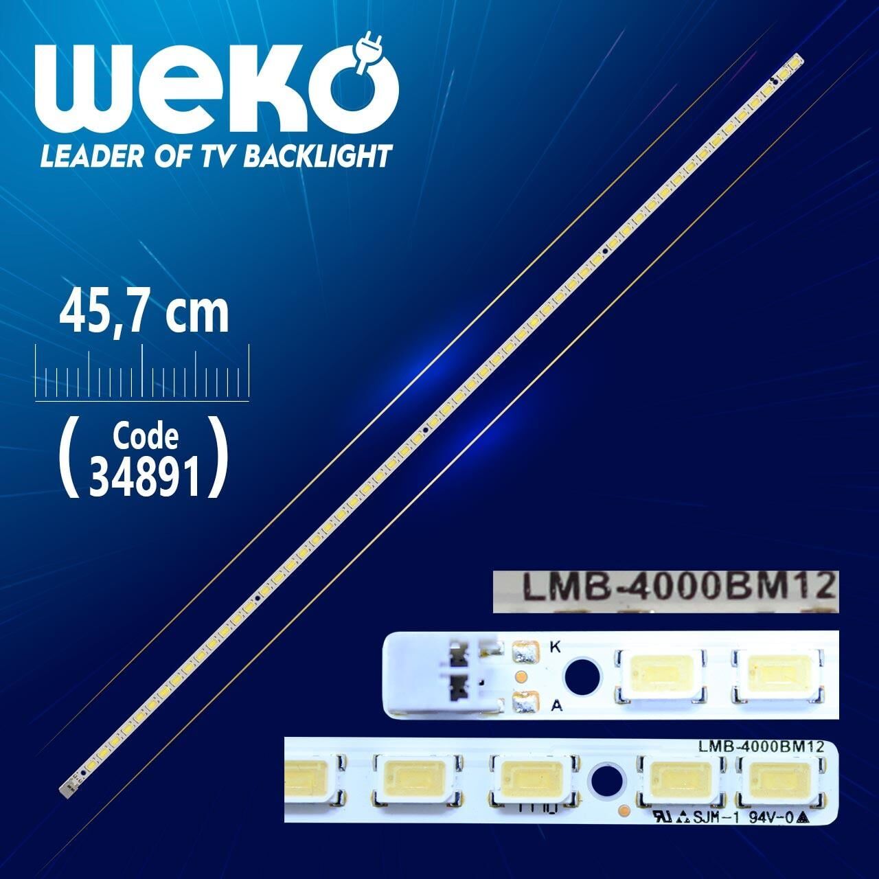 LMB-4000BM12 - 45.7 Cm 56 Ledli - WK-736 Tv Led Bar