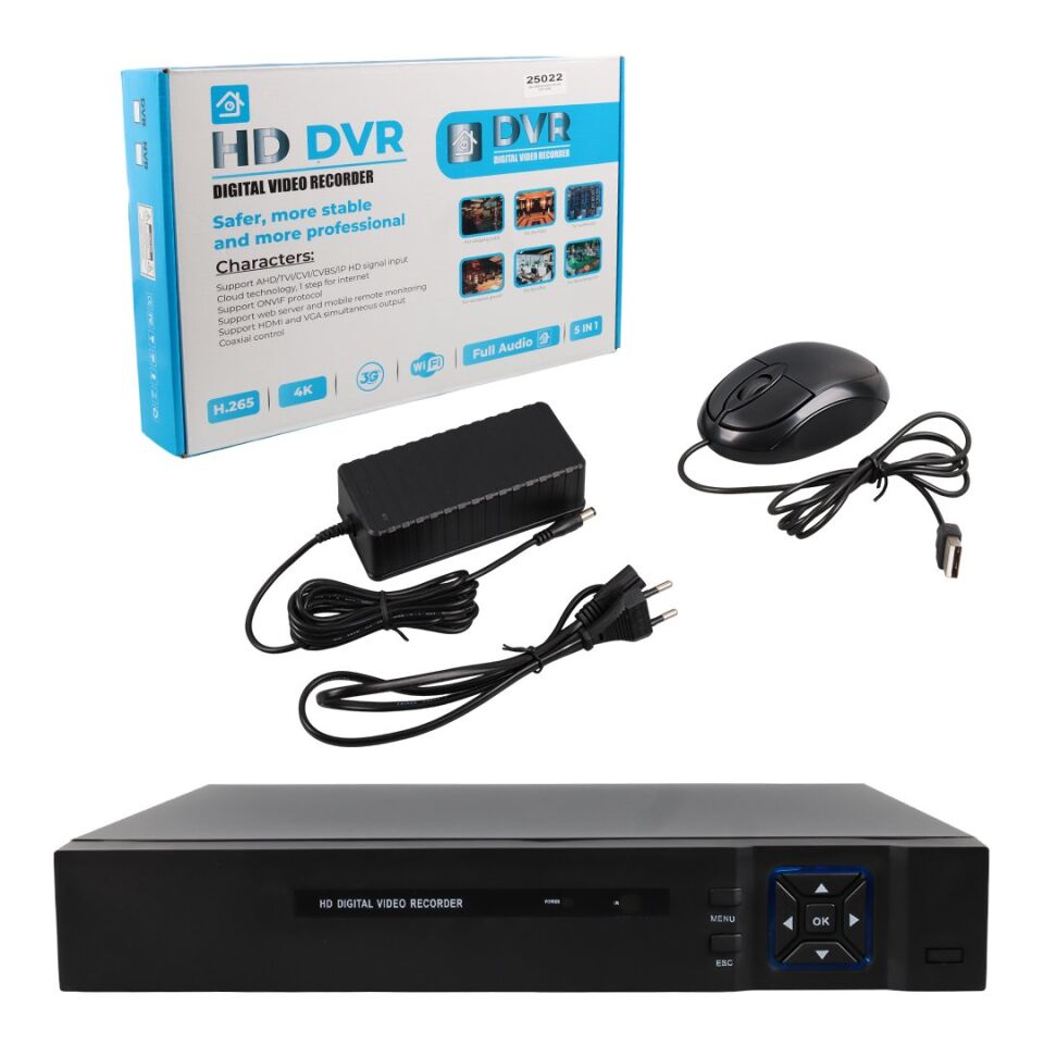 PowerMaster KC-25022 4K 32 Kanal 8MP H265+ NVR Kayıt Cihazı