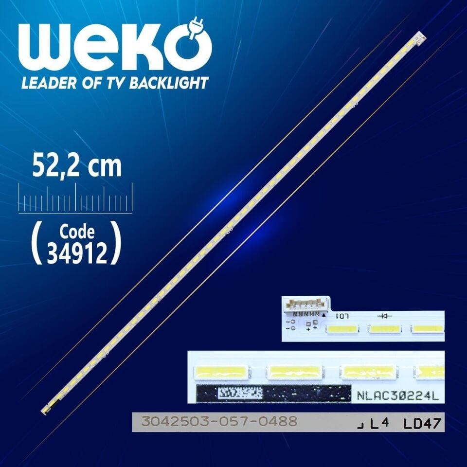 NLAC30224L (LEFT) 3032303 - 057-0210 (52.2 CM) - 54 LEDLİ - (WK-749) - Tv Led Bar