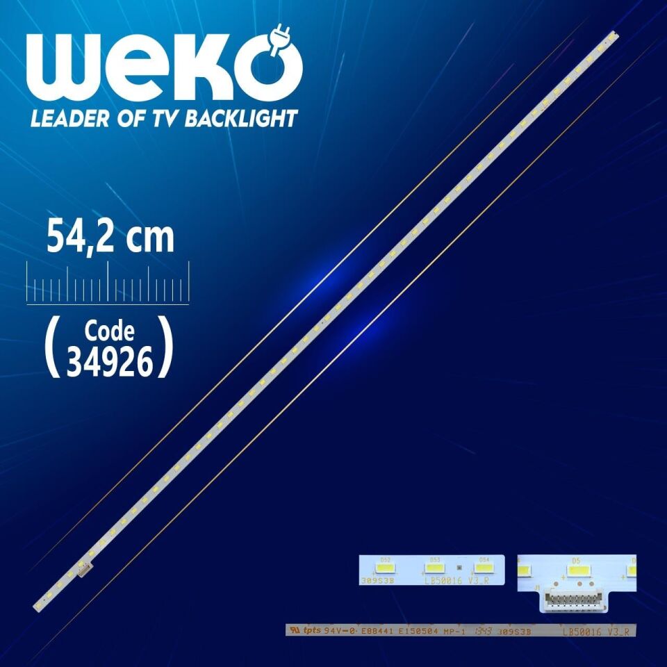 LB50016 V3 _ R - 309S3B - E88441 - E150504 - MP - 1 - (54.2 Cm) -  54 Ledli - (WK-760) Tv Led Bar
