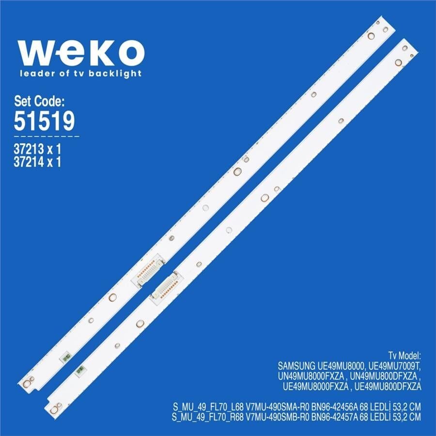 Wkset-6518 37213X1 37214X1 V7mu-490Sma/B 2 Adet Led Bar (68Led)