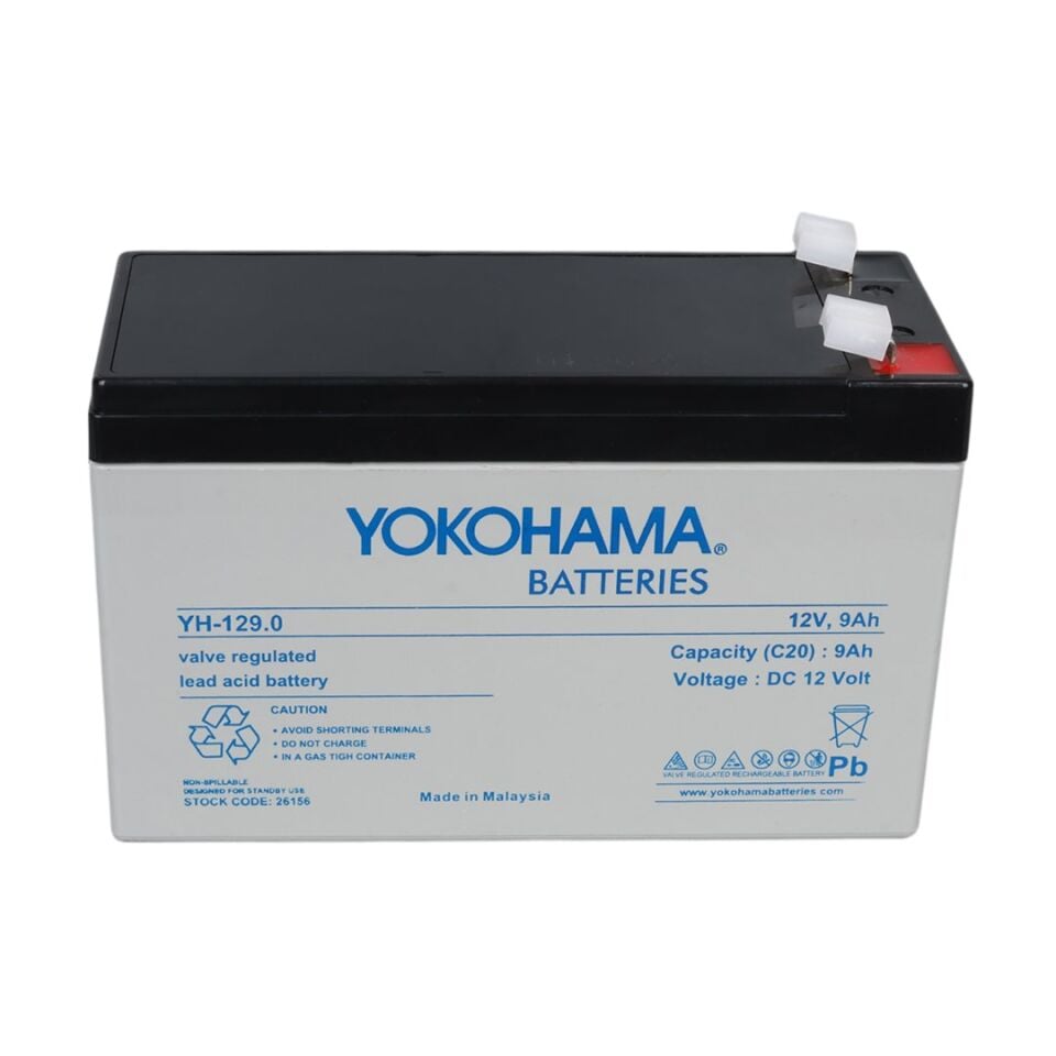 Yokohama YH-129.0 12 Volt 9 Amper Akü (150x65x90 mm)