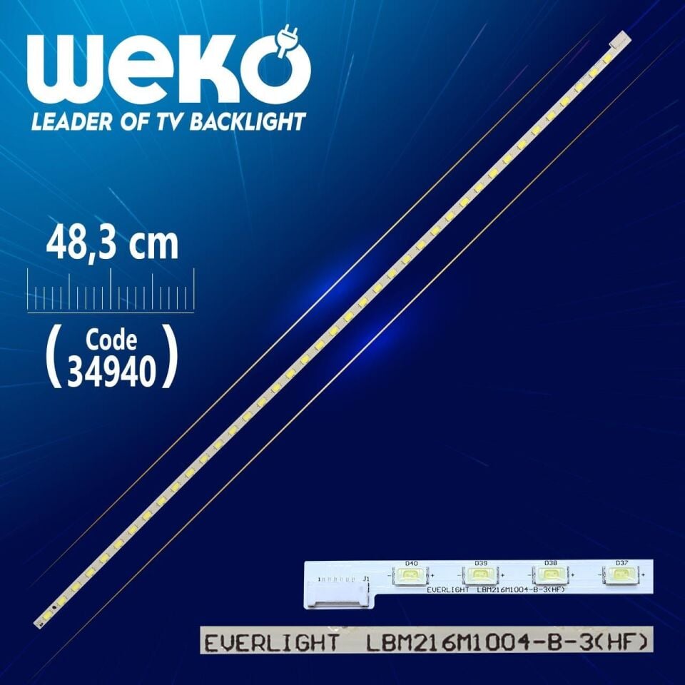 EVERLIGHT LBM216M1004-B-3 (HF) - 48.3 CM 40 LEDLİ - (WK-770) Tv Led Bar