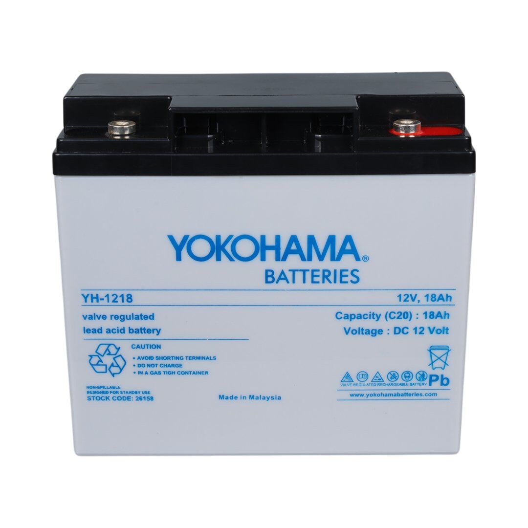Yokohama YH-121.8 12 Volt 18 Amper Akü (181x76x167 mm)