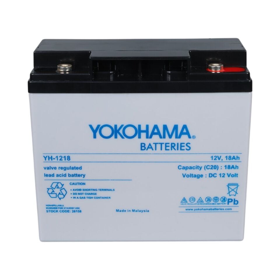 Yokohama YH-121.8 12 Volt 18 Amper Akü (181x76x167 mm)