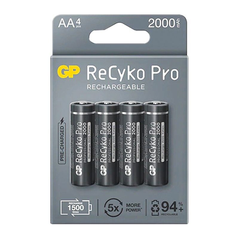 Gp Recyko Pro 2000 Mah Şarjlı AA Kalem Pil (4'lü Paket)