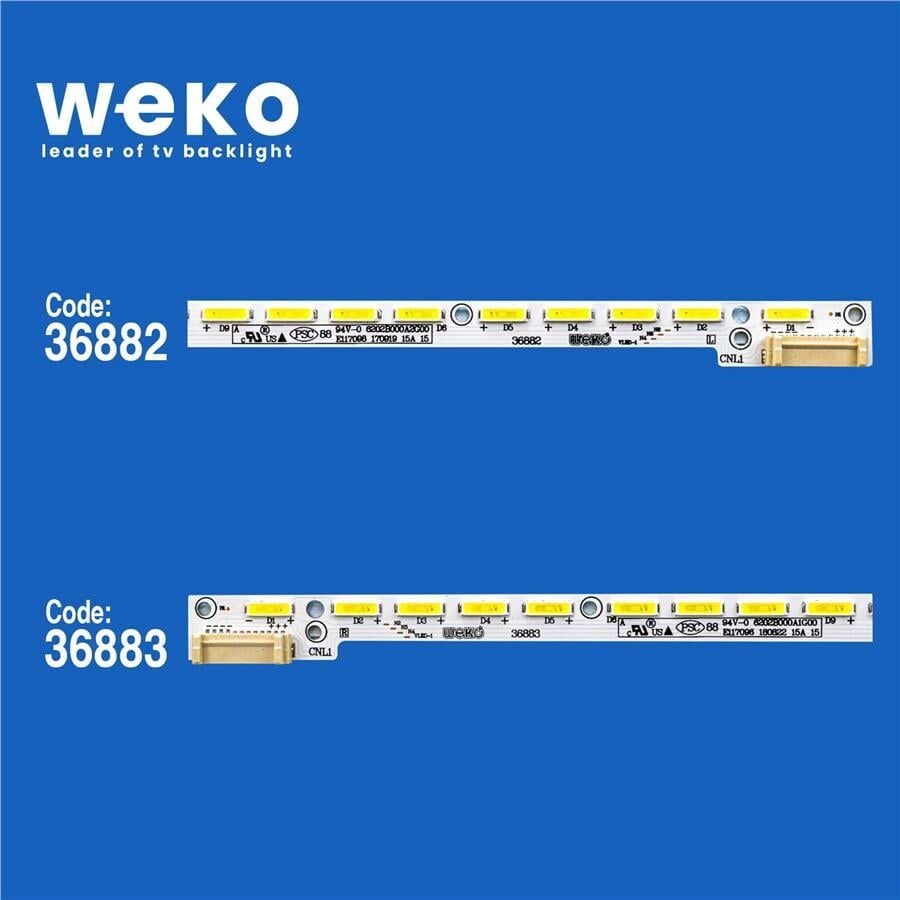 Wkset-6090 36882X1 36883X1 V500dk1-Ks2-Tl/Rem02 2 Adet Led Bar (56Led)