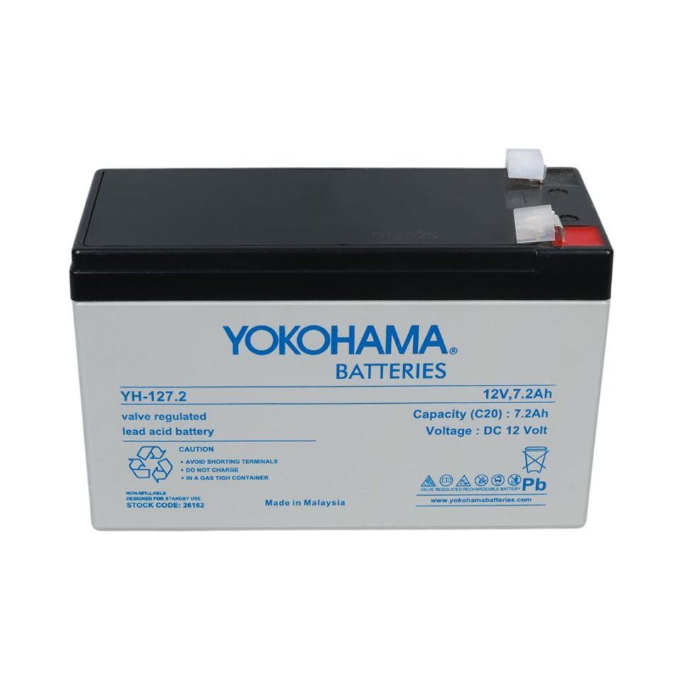 Yokohama YH-127.2 12 Volt - 7.2 Amper UPS'ler İçin Akü